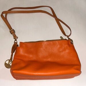 Valentina Vibrant Orange Crossbody Bag
